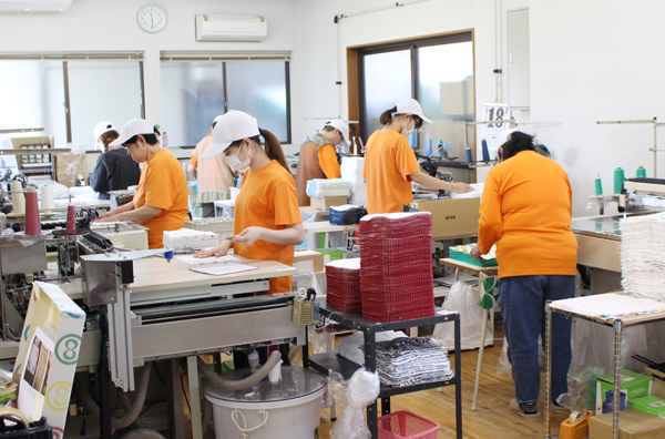 木下ソーイングの作業場の様子